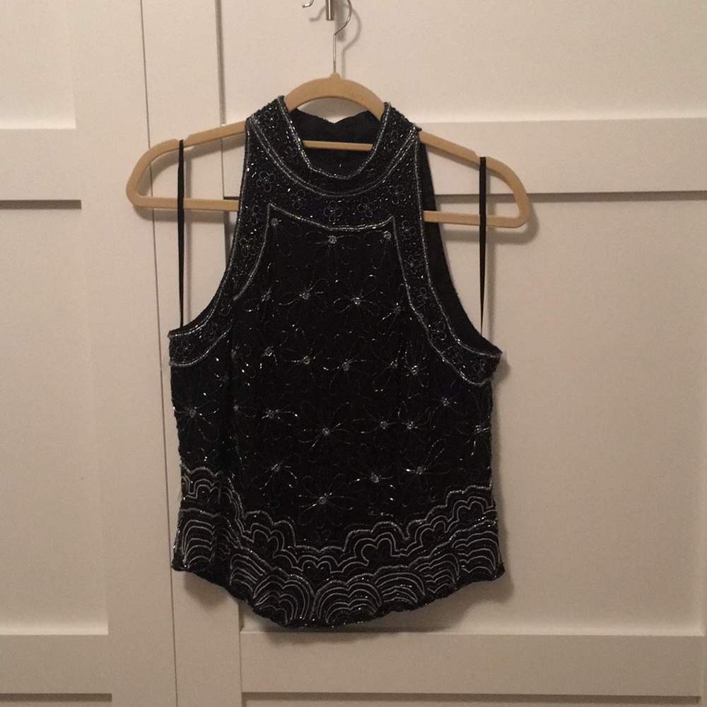 Adriannna Papell Boutique Sequin Top